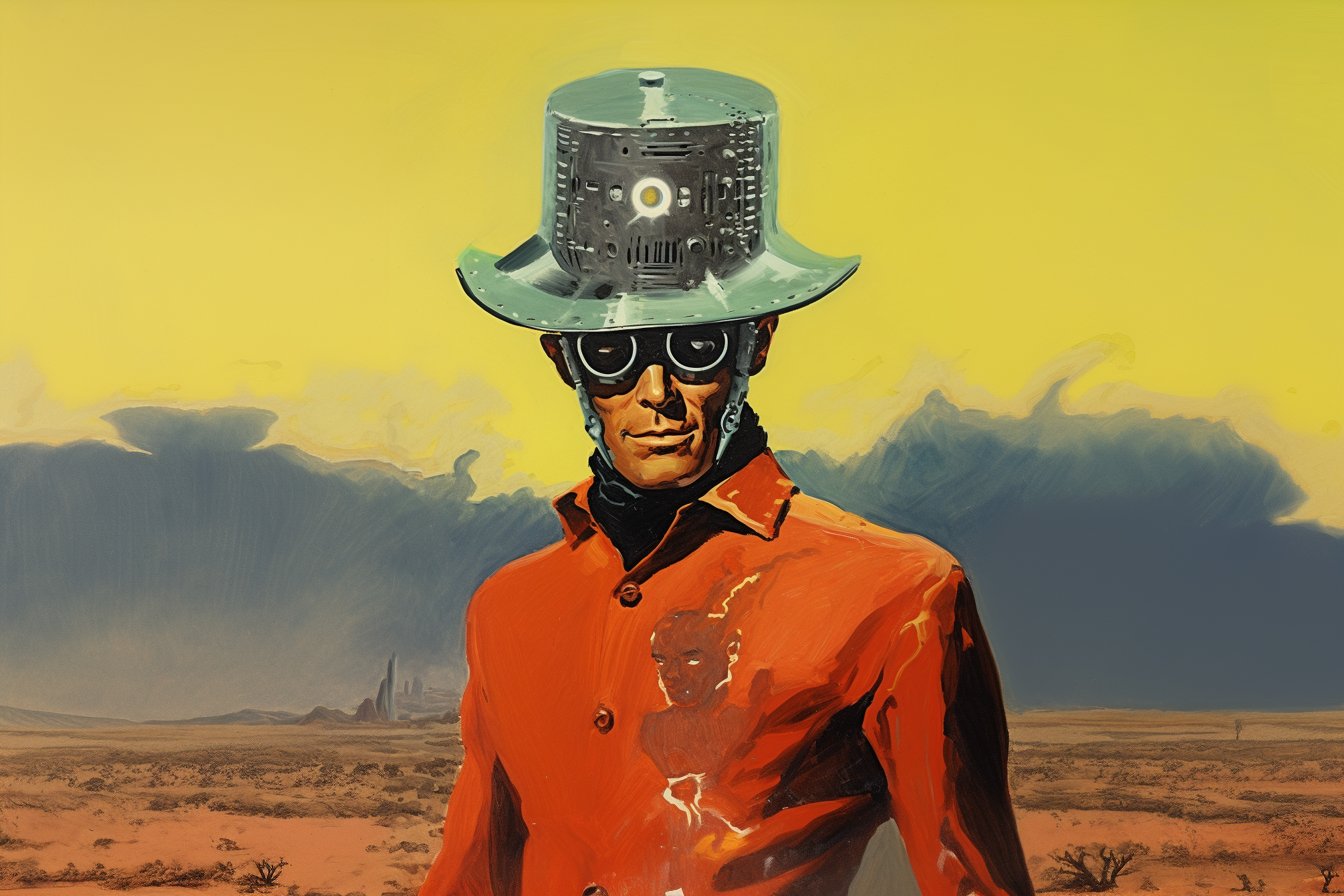Pulp art prompt - created in Midjourney