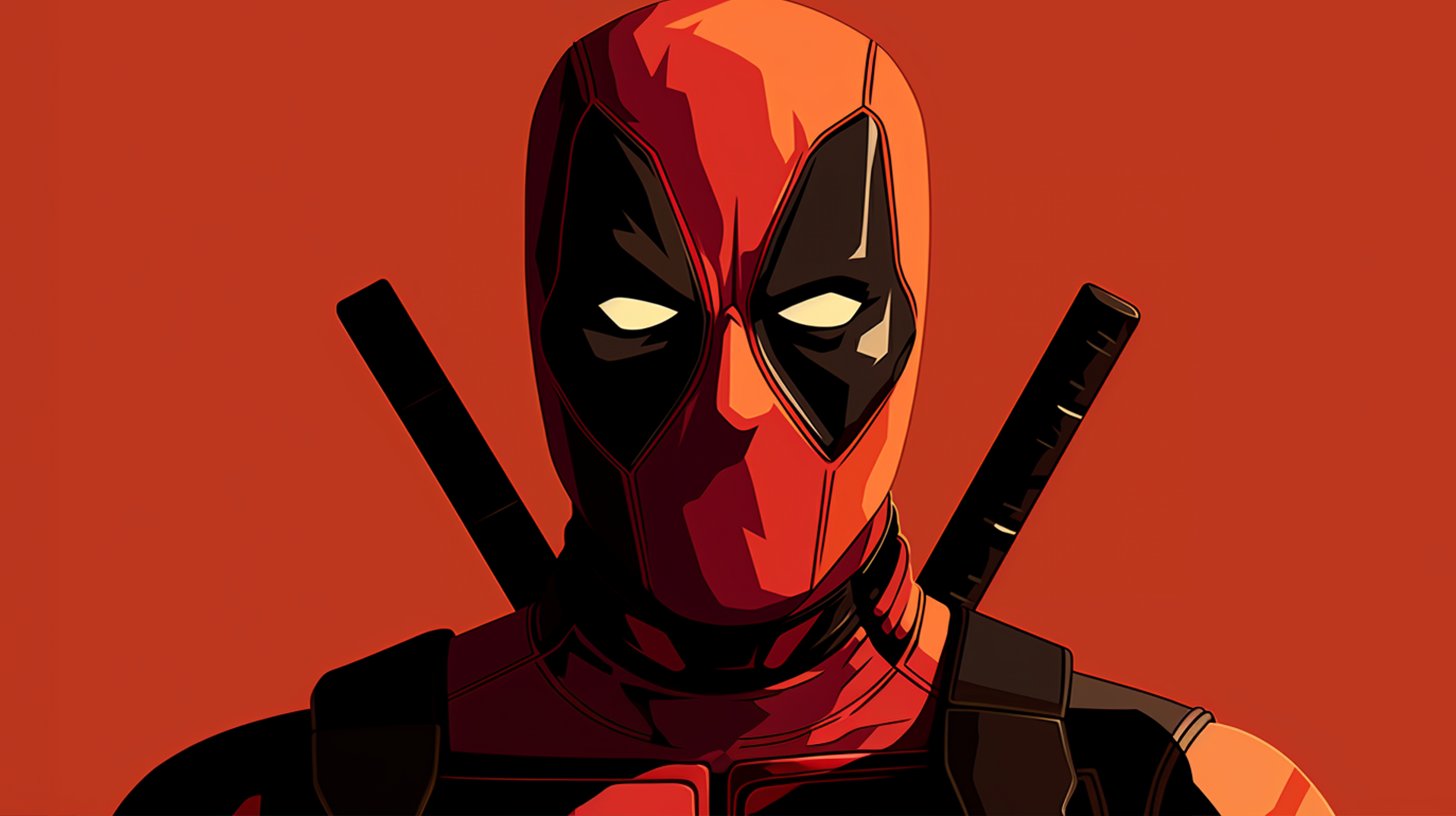 Minimalist superheroes portraits prompt - created in Midjourney