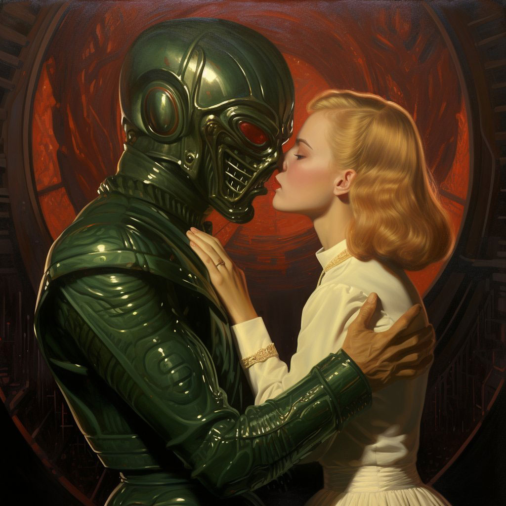 Pulp art image - created in Midjourney