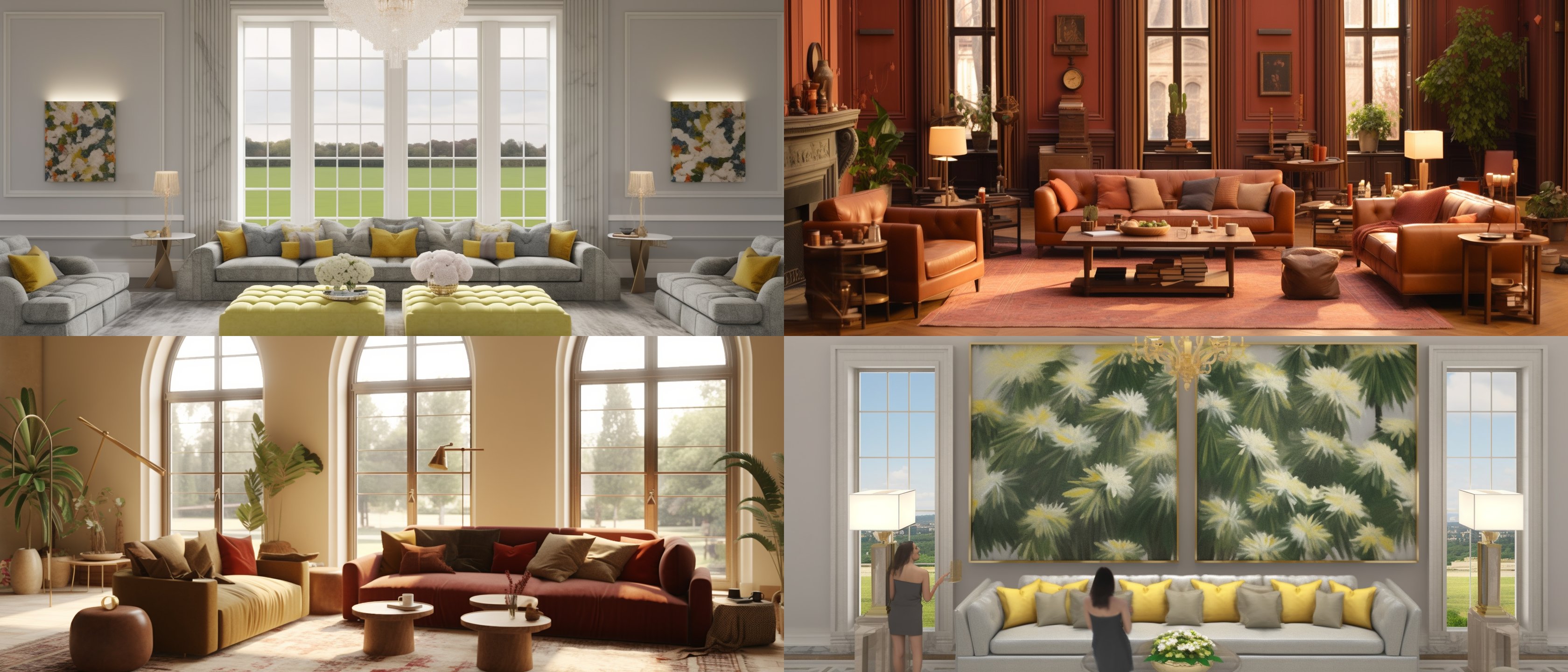 Weird interior living room - created in Midjourney