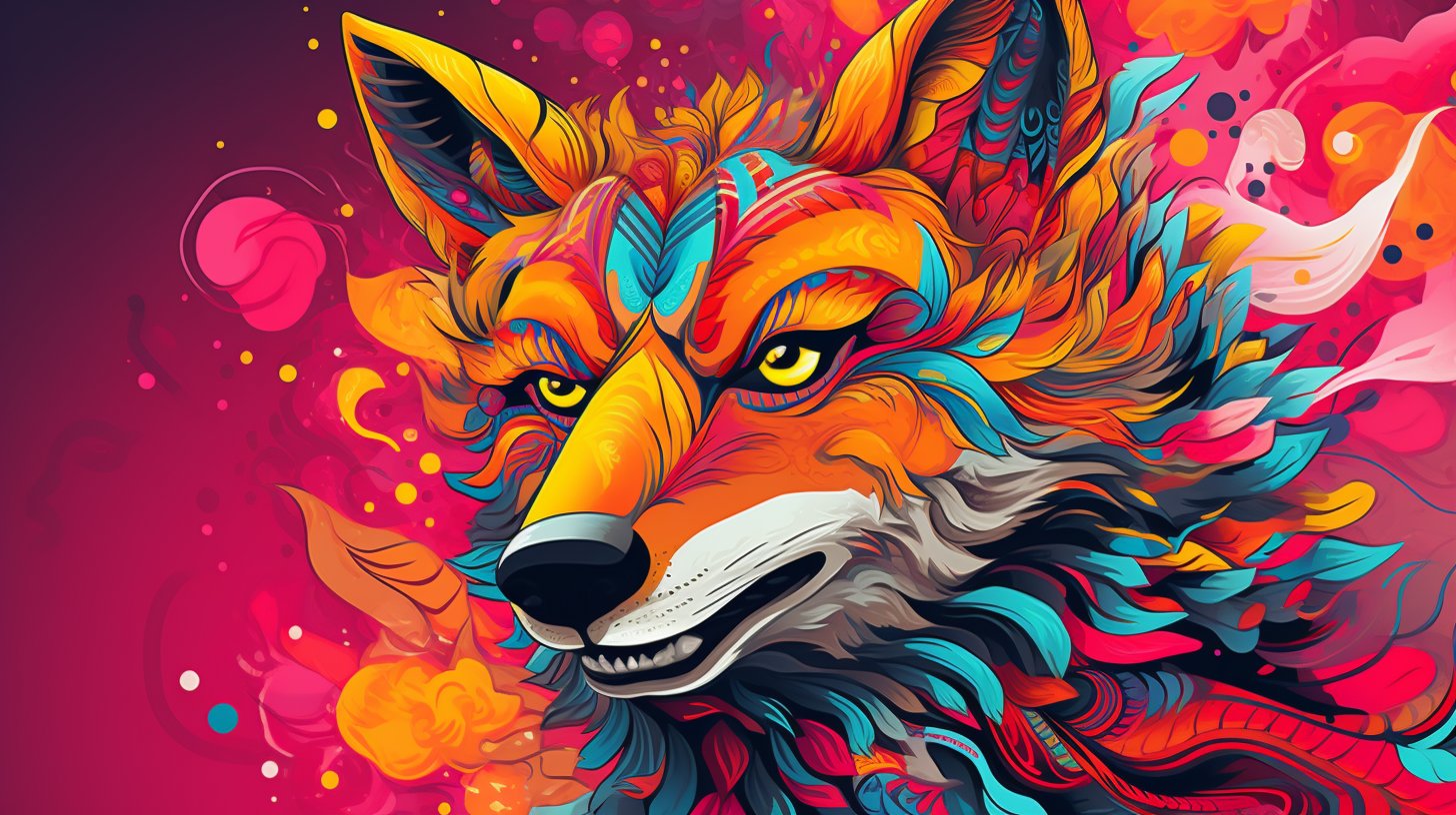 Pop art-inspired illustration - created in Midjourney