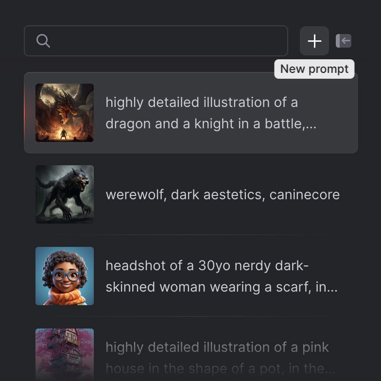 Preview of keyword library