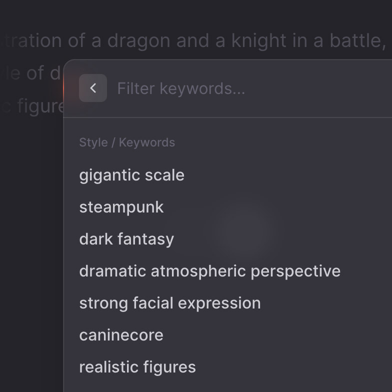 Preview of simplified prompting